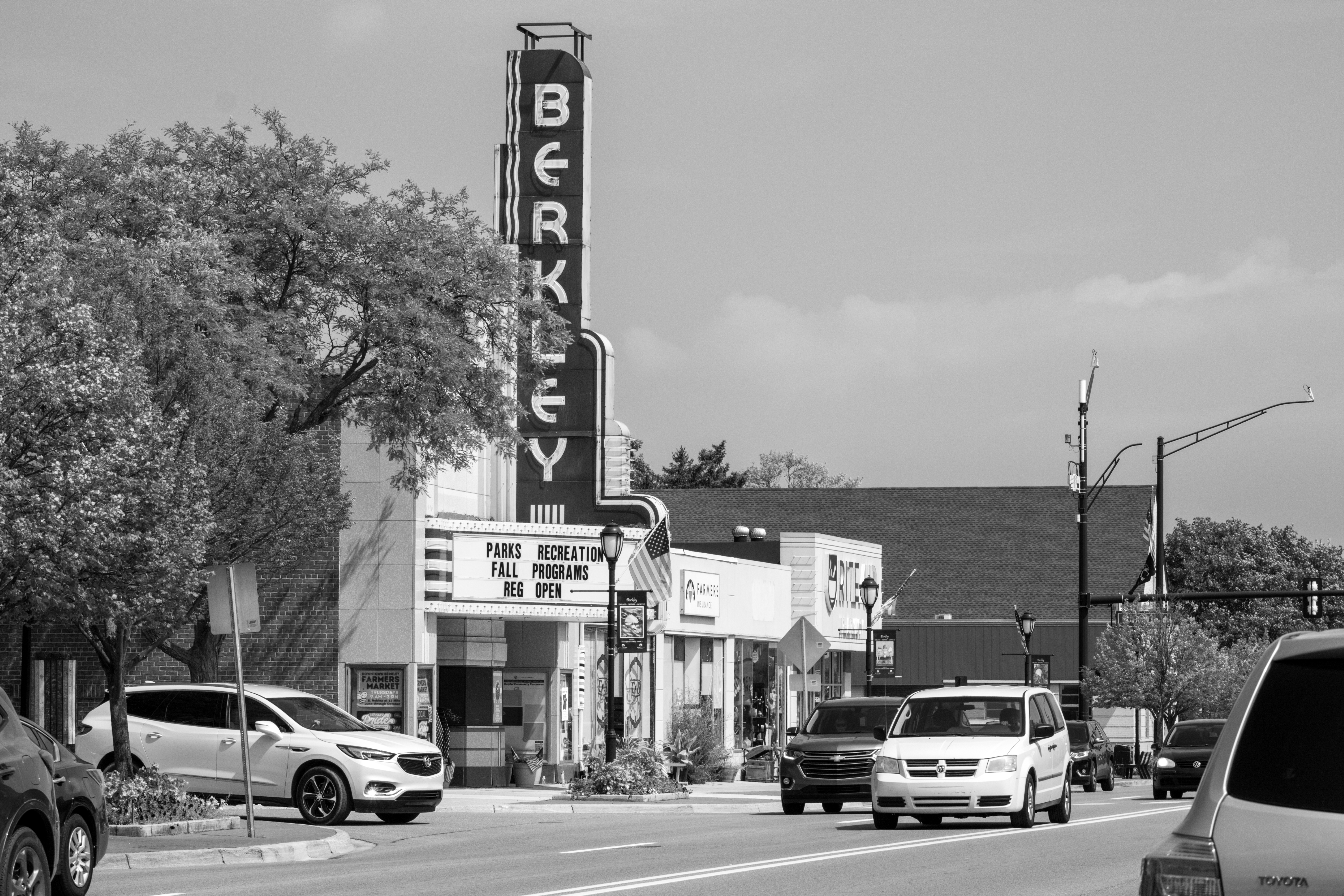 Monochrome Berkley street composition