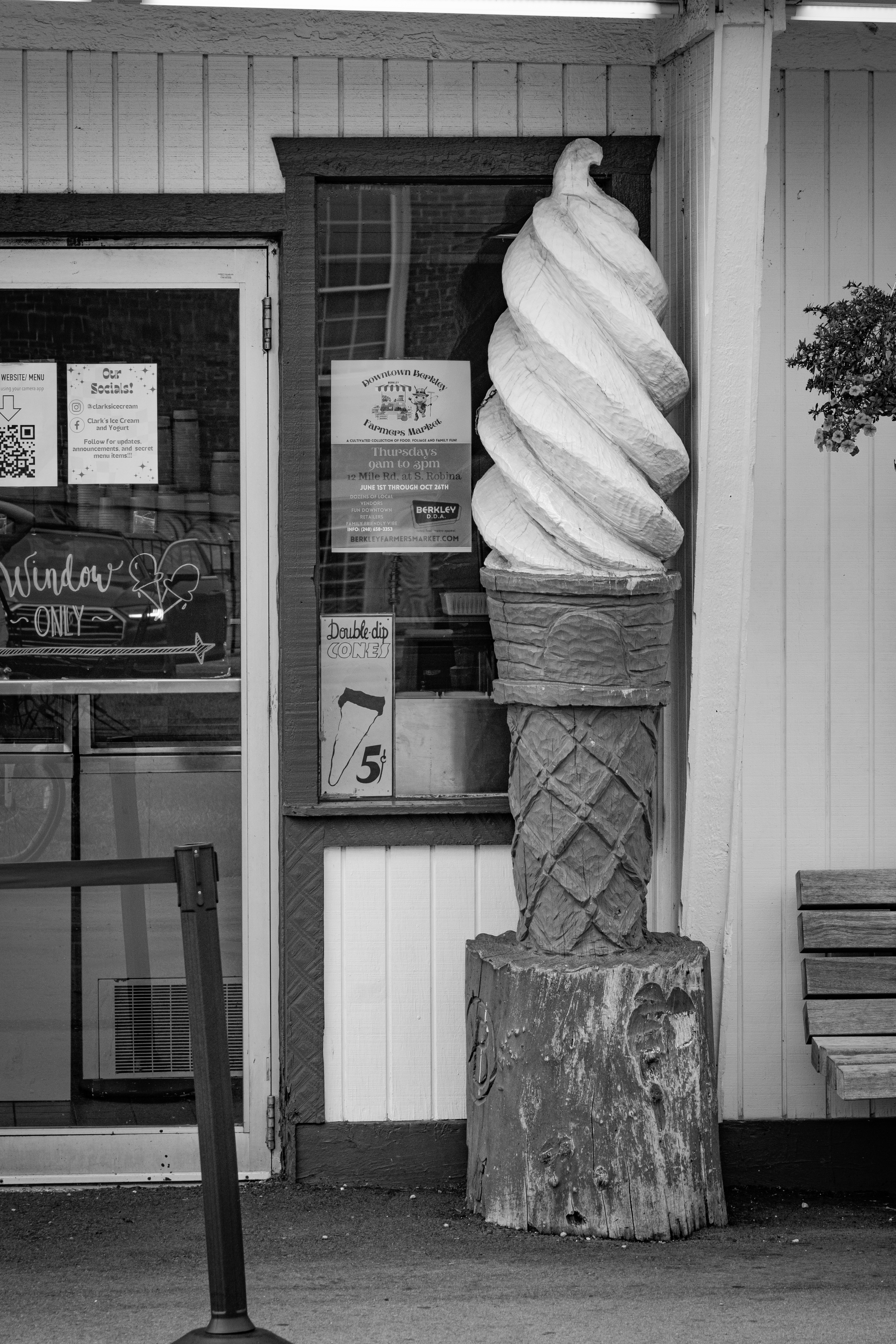 Black and white Berkley streetscape