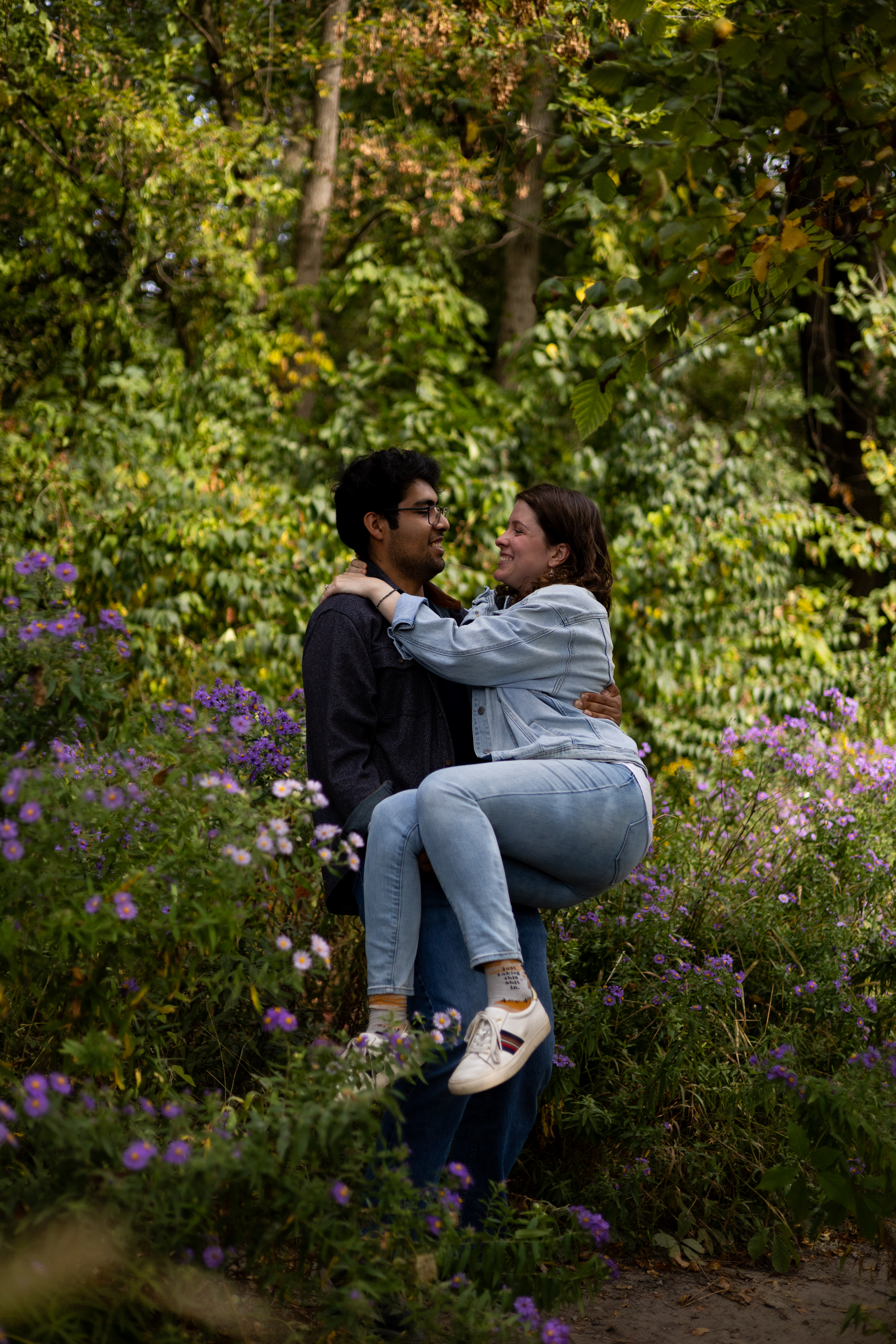 Engagement portrait in natural light