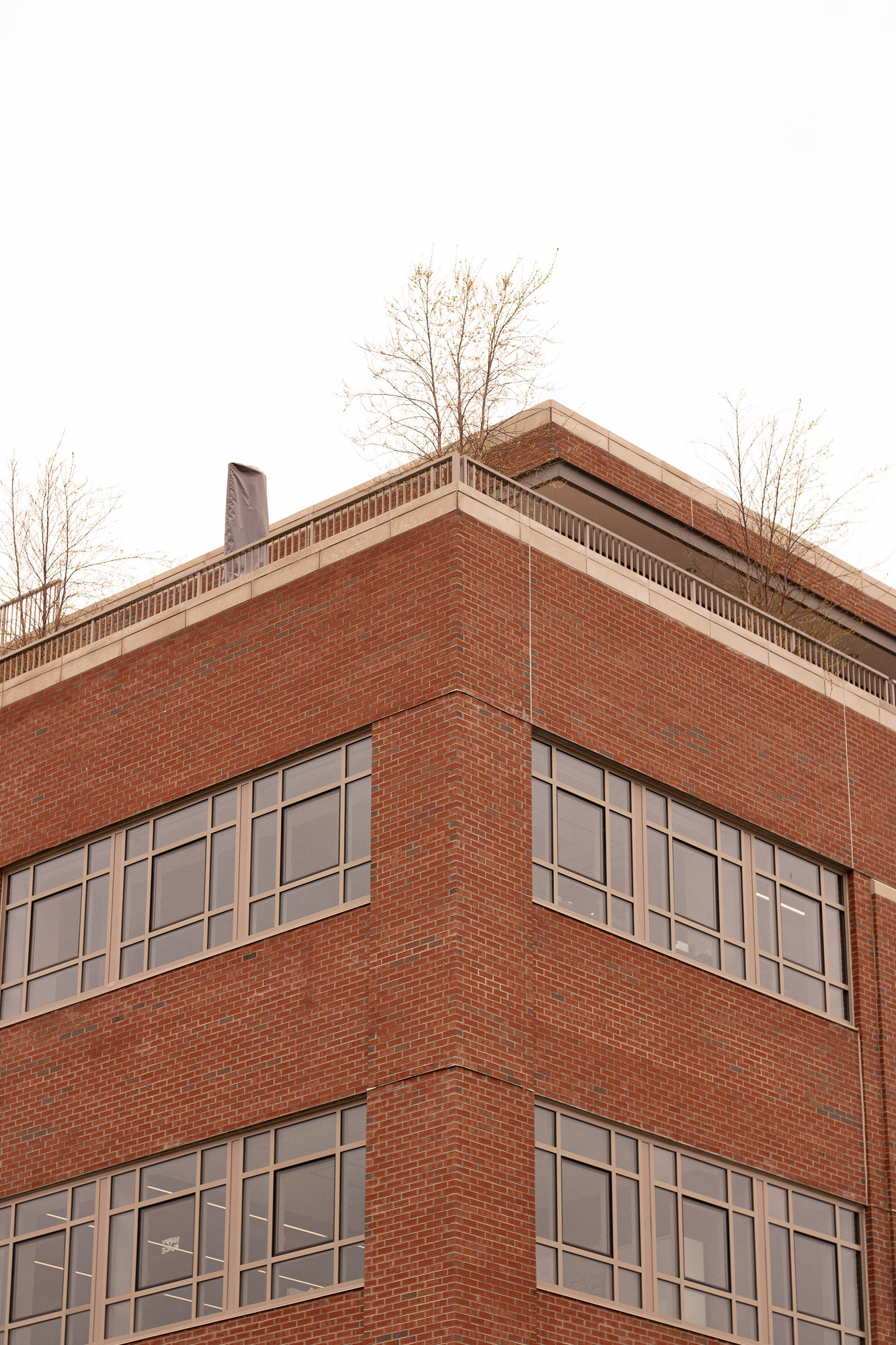 Architectural detail against bright sky