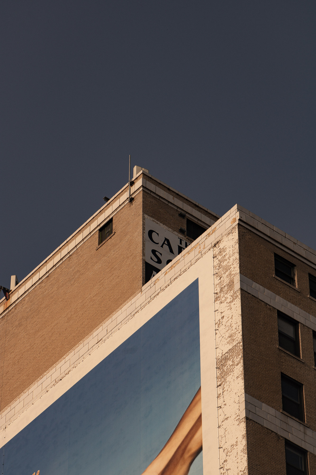 Detroit city architecture framing