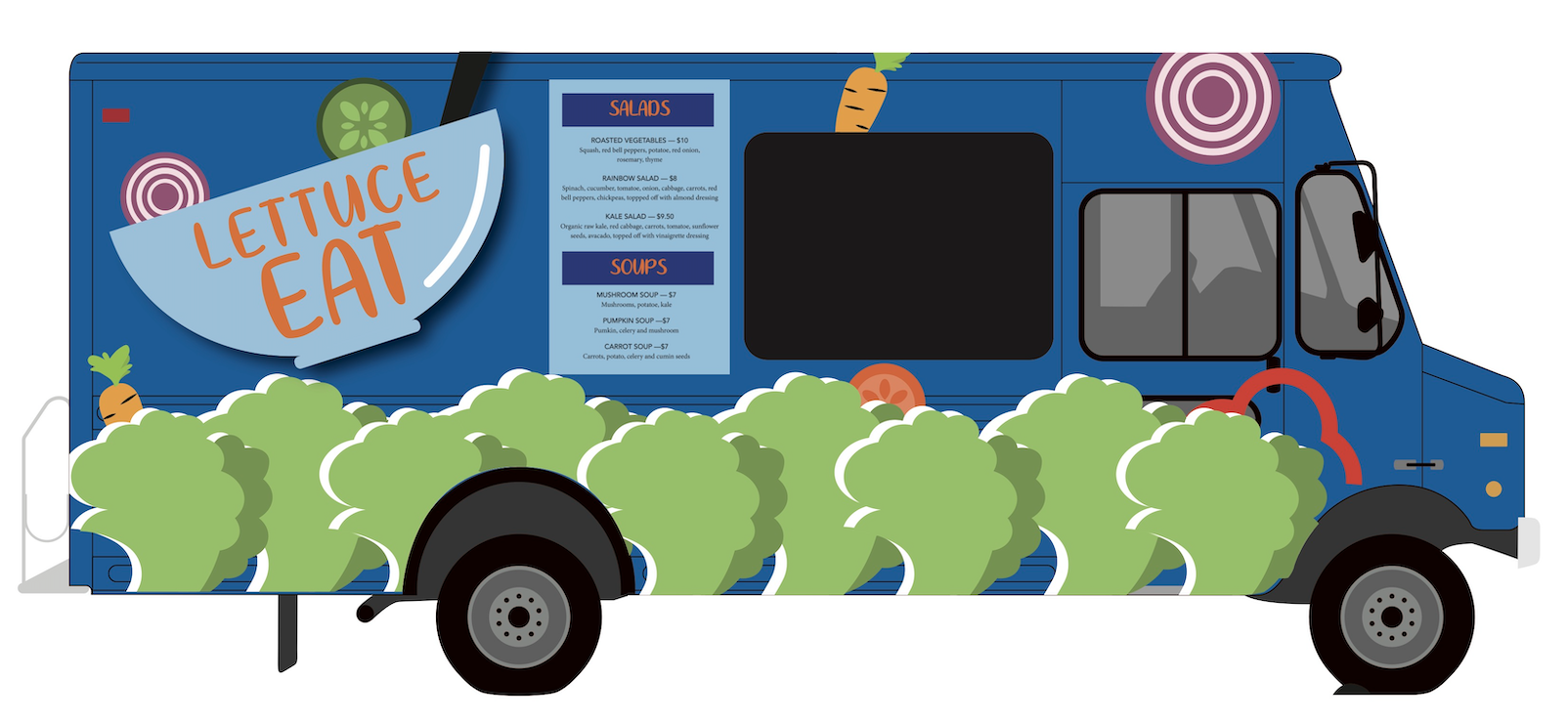 Food truck — left side