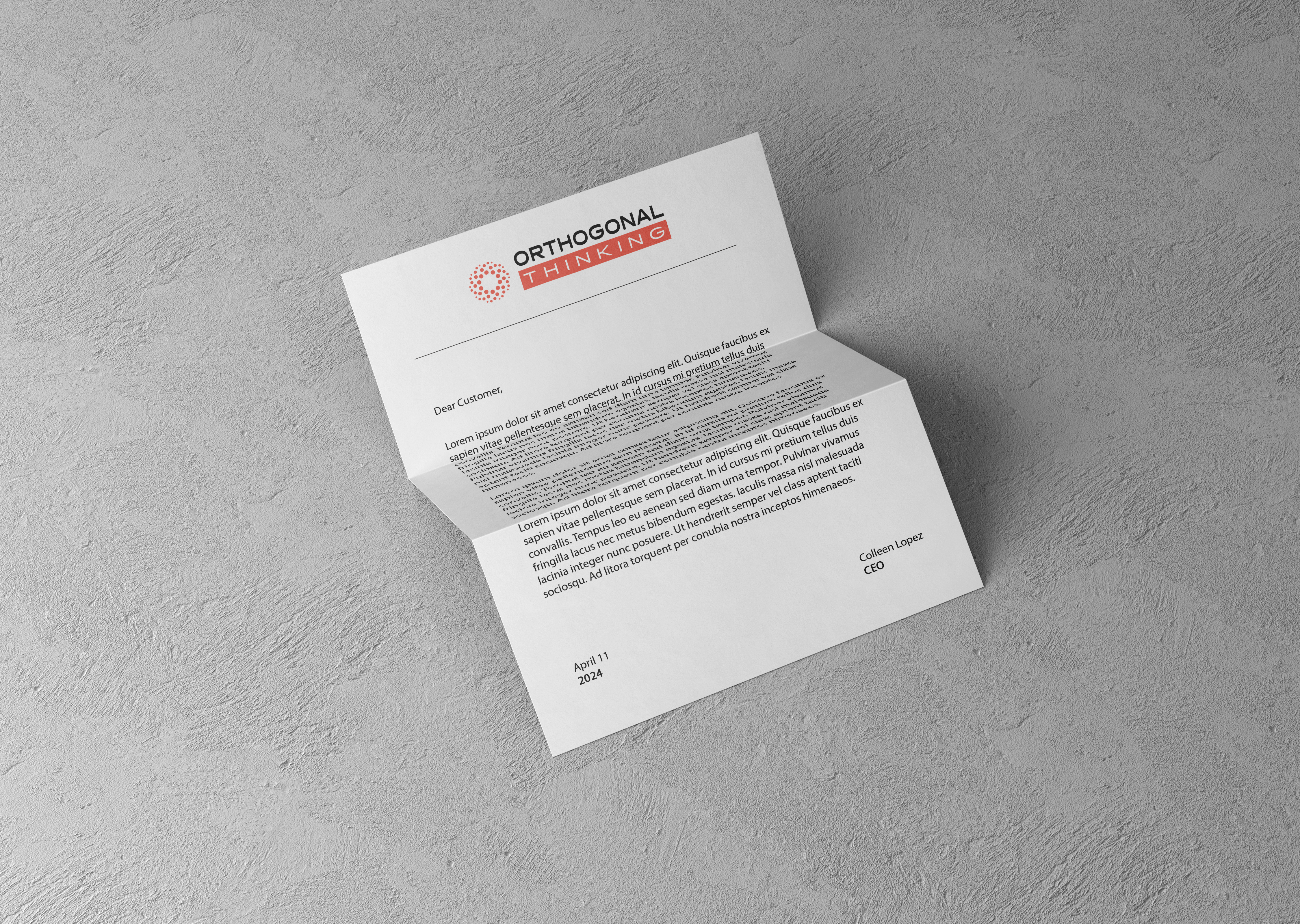 Letterhead mockup